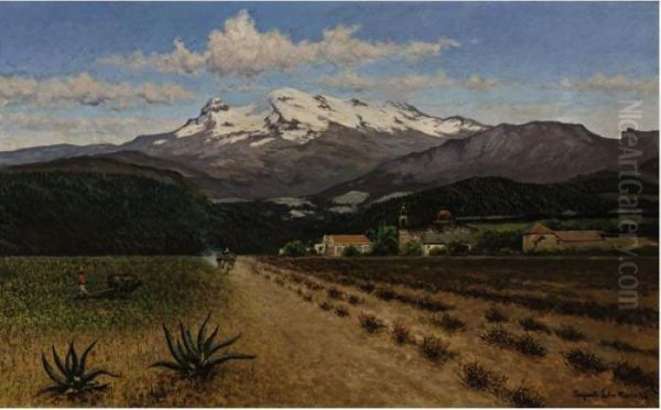 Iztlazihuatl Oil Painting by August Lohr