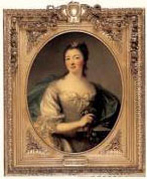 Portrait De Francoise De Mailly-nesle, Princesse De Montbarey Oil Painting by Marianne Loir