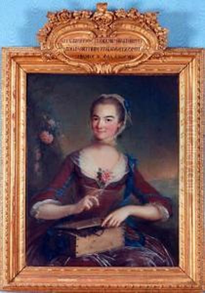 Portrait Presume De Madame Deseran Oil Painting by Marianne Loir