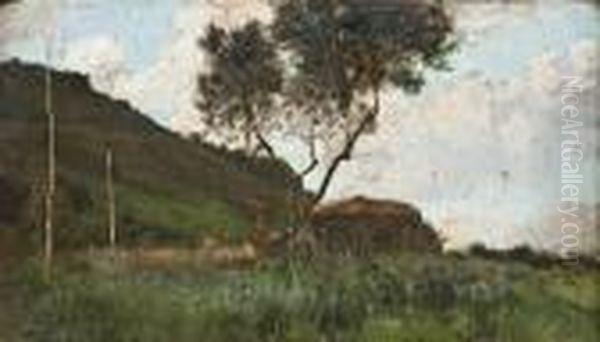 Paesaggio Oil Painting by Francesco Lojacono