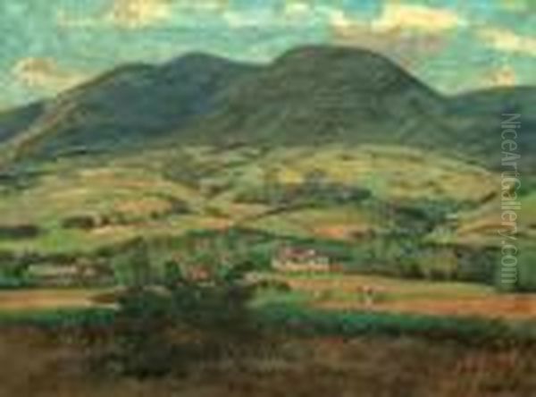 Podtatranska Krajina Oil Painting by Stanislav Lolek