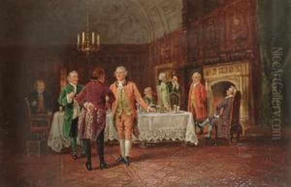 The Council Banquet Oil Painting by John Arthur Lomax