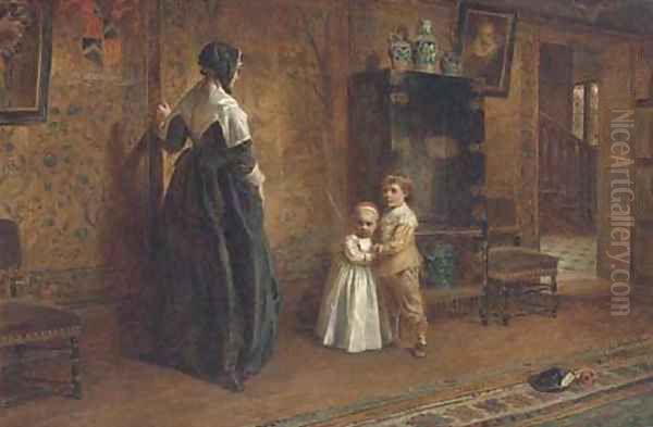 The secret passage Oil Painting by Alfred W. Cooper