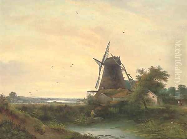 The Windmill Oil Painting by William Henry Crome