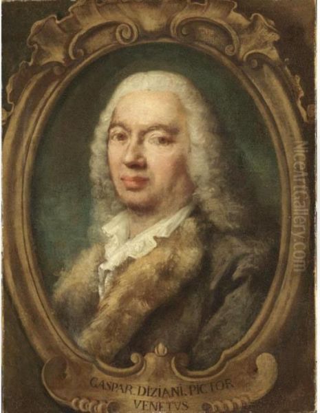 Ritratto Del Pittore Gaspare Diziani Oil Painting by Alessandro Longhi