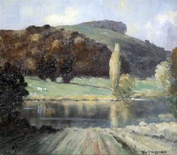 Lake Scenes Oil Painting by William Francis Longstaff