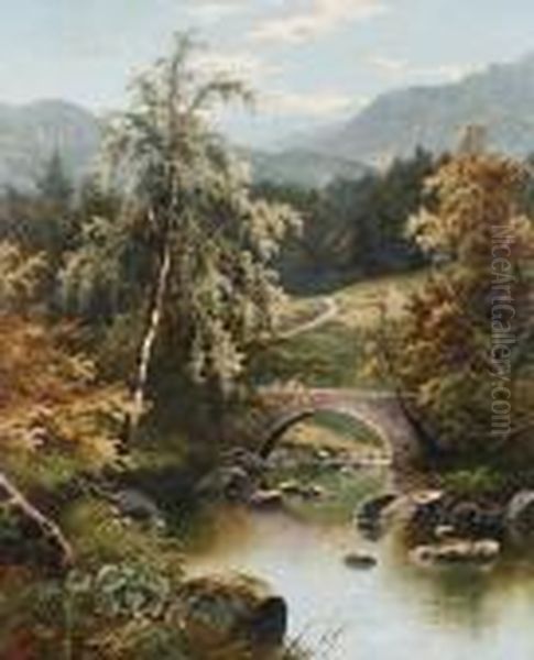 Morning In Cumberland Oil Painting by Edgar Longstaffe