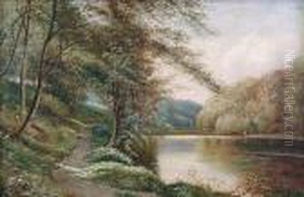 On The Dart Oil Painting by Edgar Longstaffe