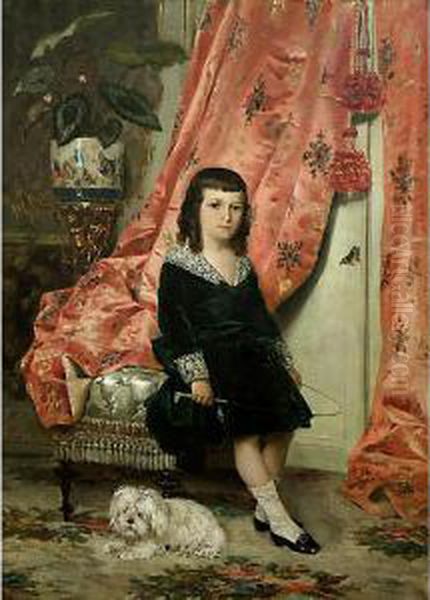 Bambina Oil Painting by Antonio Lonza