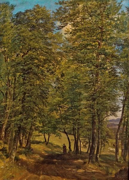 Weide Am Wald Oil Painting by Friedrich Loos