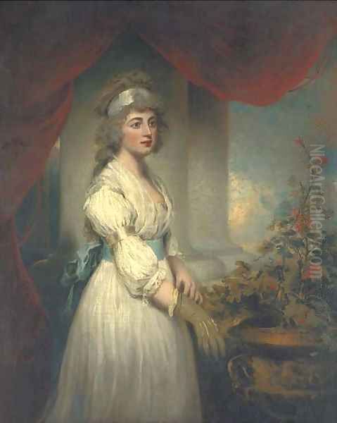 Portrait of Lady Frances Herbert Oil Painting by John Westbrooke Chandler