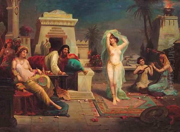 The Well Dancers Oil Painting by Paul-Louis Collin