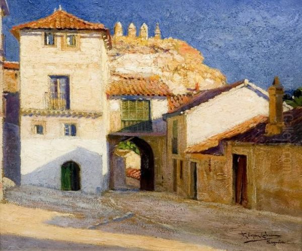 Segovia Oil Painting by Ricardo Lopez Cabrera