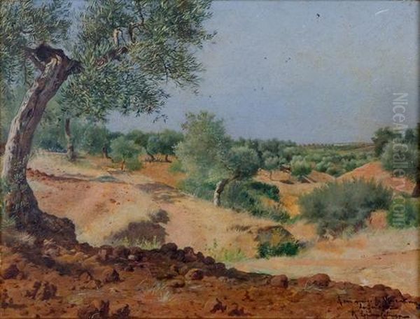 Paisaje Oil Painting by Ricardo Lopez Cabrera