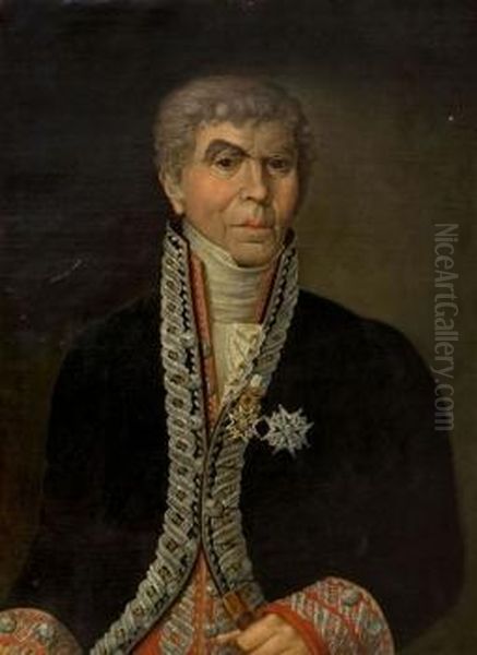 Retrato De Militar Oil Painting by Vicente Lopez y Portana