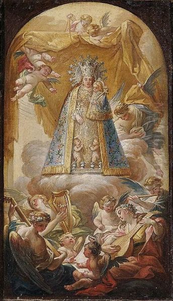 Virgen De Los Desamparados Oil Painting by Vicente Lopez y Portana