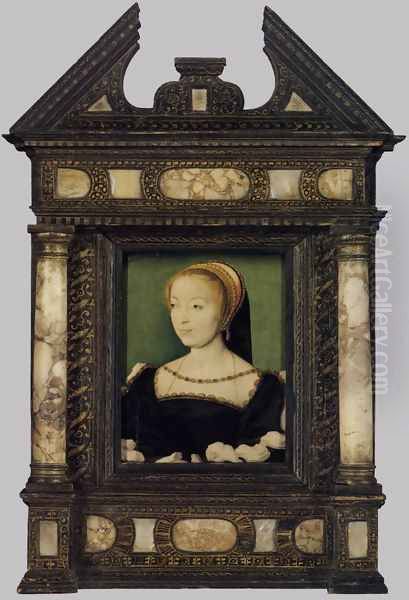 Portrait of Louise de Rieux c. 1550 Oil Painting by Corneille De Lyon