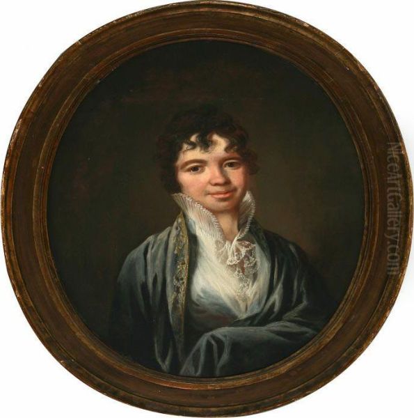 Portrait Of Mr. Johan Ludwig Heining's Oil Painting by Christian August Lorentzen