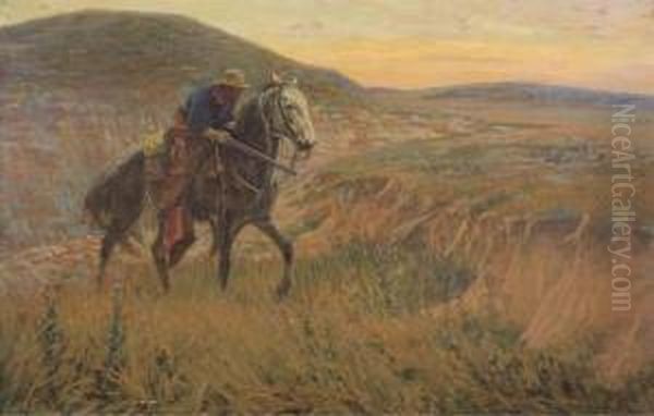 The Plainsman Oil Painting by Richard Lorenz