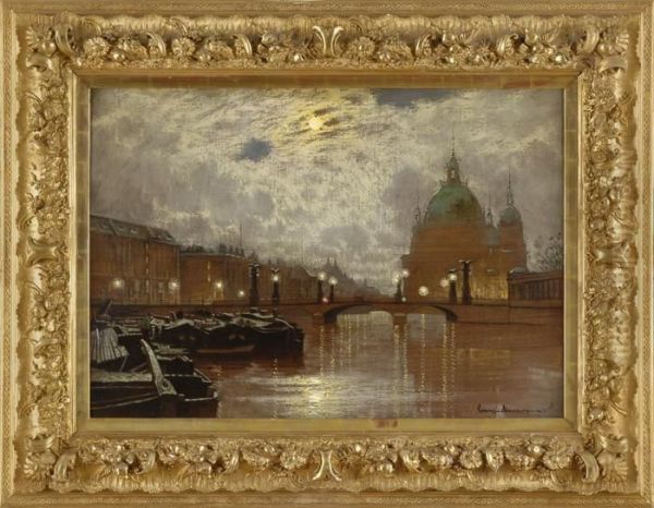 Ansicht Der Berliner Friedrichsbrucke Und Dom. by Ernst Lorenz-Murowana