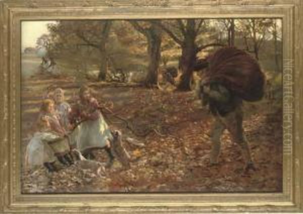 Autumn Oil Painting by John Henry Lorimer