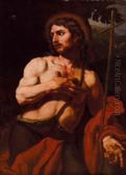 San Giovanni Battista Oil Painting by Johann Karl Loth