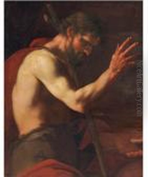 Saint John The Baptist Oil Painting by Johann Karl Loth