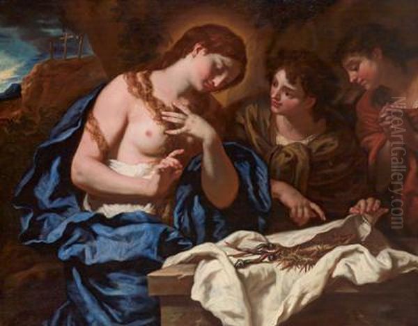 Le Pie Donne Al Sepolcro Di Cristo Oil Painting by Johann Karl Loth