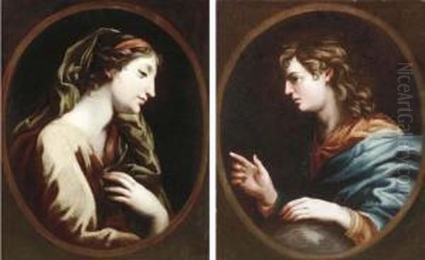 The Annunciation Oil Painting by Johann Karl Loth