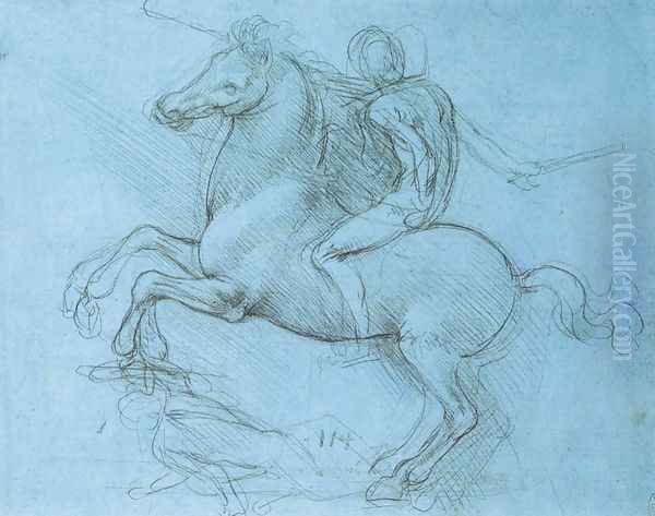 Study for the Sforza monument 1488-89 Oil Painting by Leonardo Da Vinci