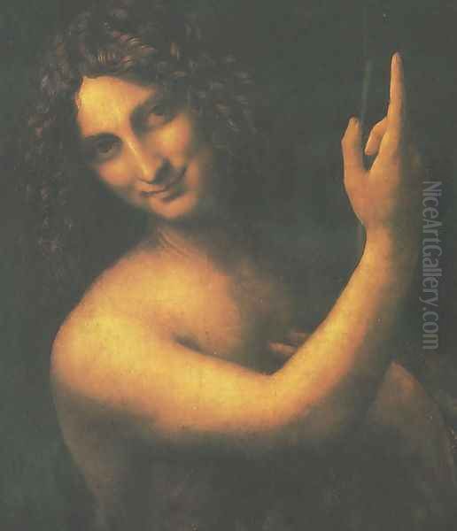 St. John the Baptist (San Giovanni Battista) Oil Painting by Leonardo Da Vinci