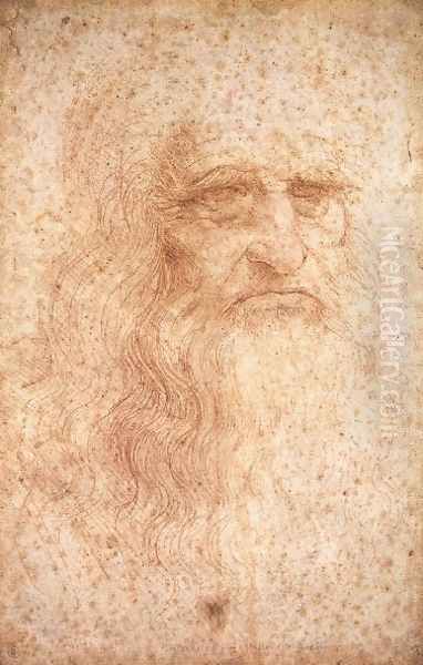 Self Portrait Oil Painting by Leonardo Da Vinci