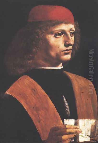 Portrait of a Musician (Ritratto di musico) Oil Painting by Leonardo Da Vinci