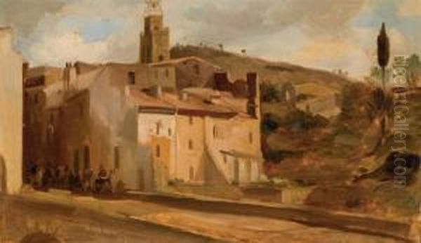 Paysage Provencal Oil Painting by Emile Loubon