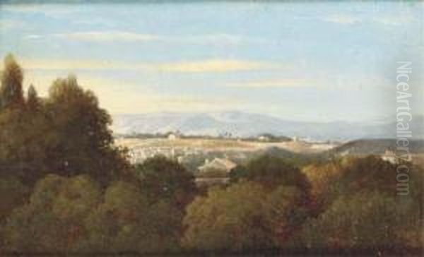 Vue De Saint Joseph Oil Painting by Emile Loubon