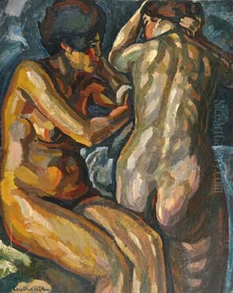  Baigneuses  Oil Painting by Maurice Albert Loutreuil