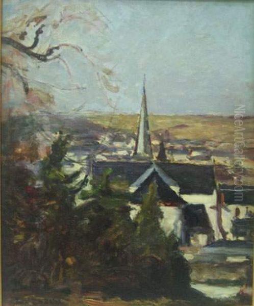 Paysage De Normandie Oil Painting by Maurice Albert Loutreuil