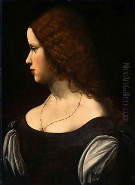 Portrait of a Young Lady Oil Painting by Leonardo Da Vinci