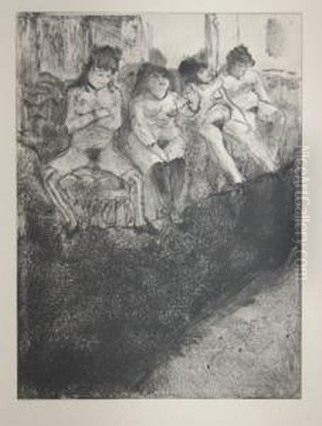 Mimes Des Courtisanes De Lucien. Illustrationsd' 
Edgar Degas Oil Painting by Pierre Louys