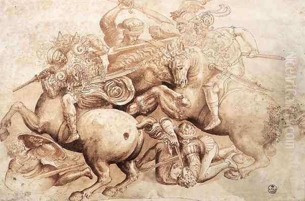 battle2 Oil Painting by Leonardo Da Vinci