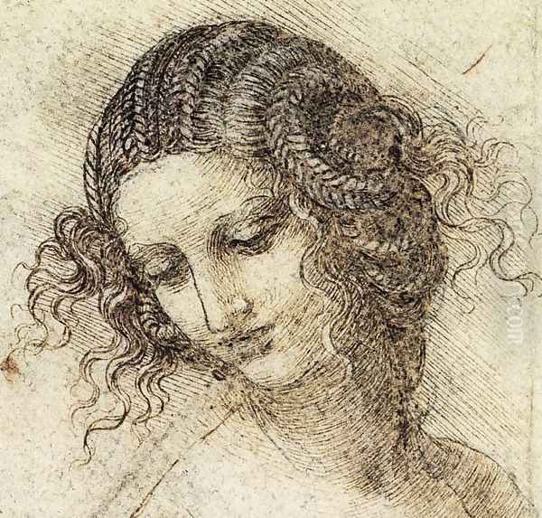 Leda draw Oil Painting by Leonardo Da Vinci