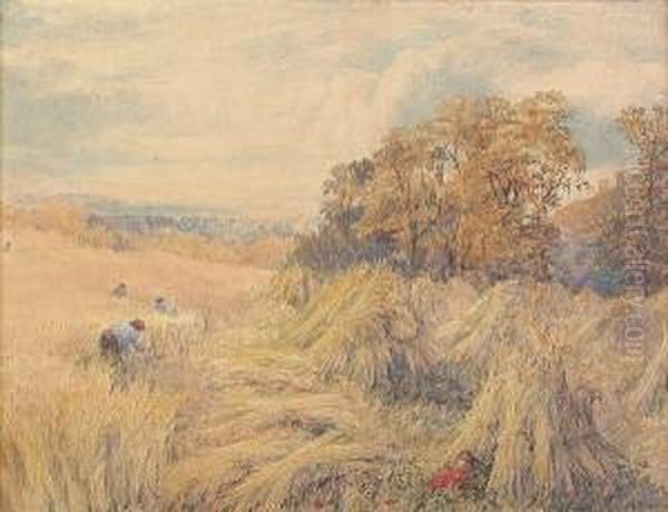 Harvest Time Oil Painting by George Lucas