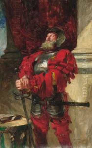 Falstaff Oil Painting by John Seymour Lucas