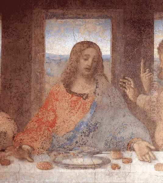 The Last Supper (detail2) Oil Painting by Leonardo Da Vinci