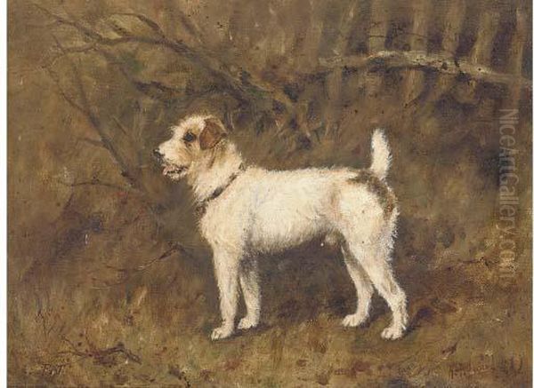 Pat, A Wire Haired Terrier Oil Painting by Henry Frederick Lucas-Lucas