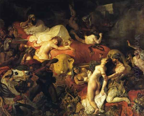 The Death of Sardanapalus Oil Painting by Eugene Delacroix