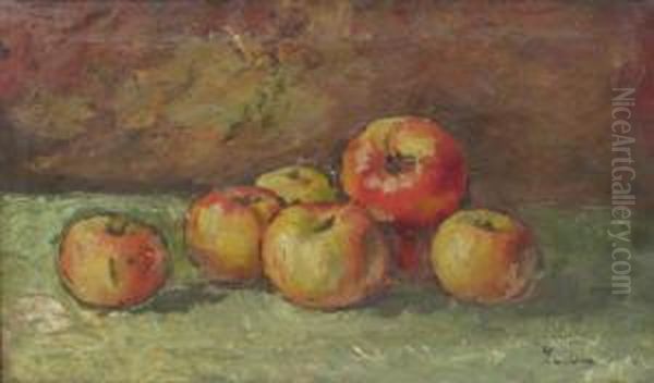 Apples Oil Painting by Stefan Luchian