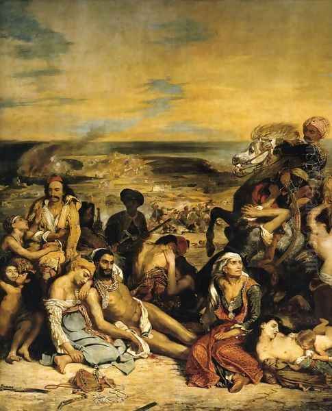 The Massacre of Chios Oil Painting by Eugene Delacroix