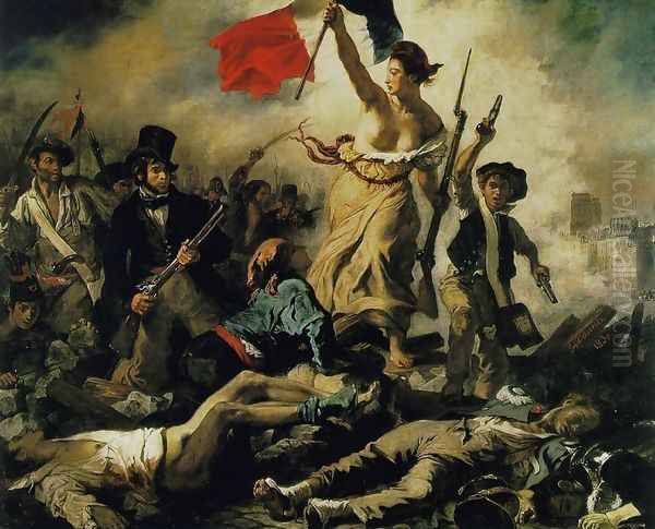 Liberty Leading the People Oil Painting by Eugene Delacroix