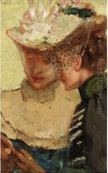 Study Of Hats Oil Painting by Albert Ludovici